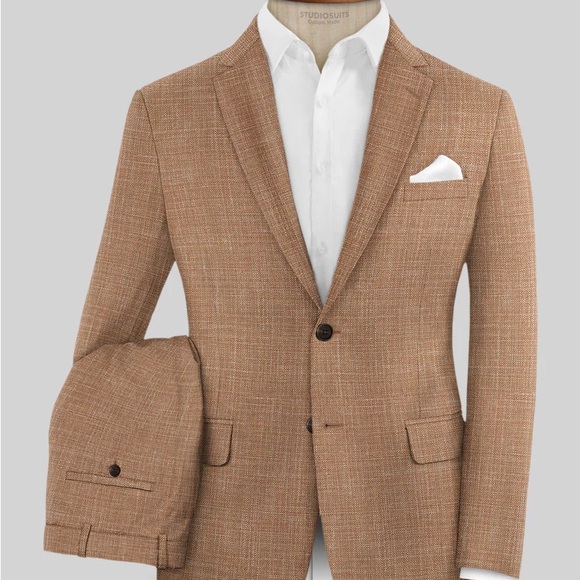 Men's Brooks Brother’s Regent Fit Tan Plaid Blazer